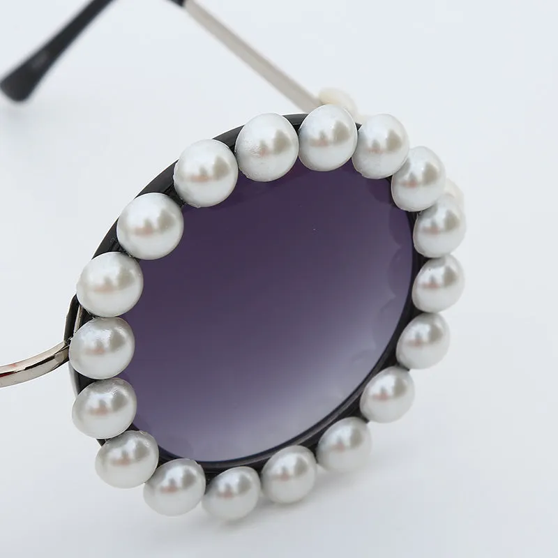 Rihanna Style Round Sunglasses