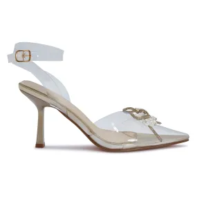 SALADO17 – SALADO17 PERSEPEX BOW DETAIL POINTY TOE