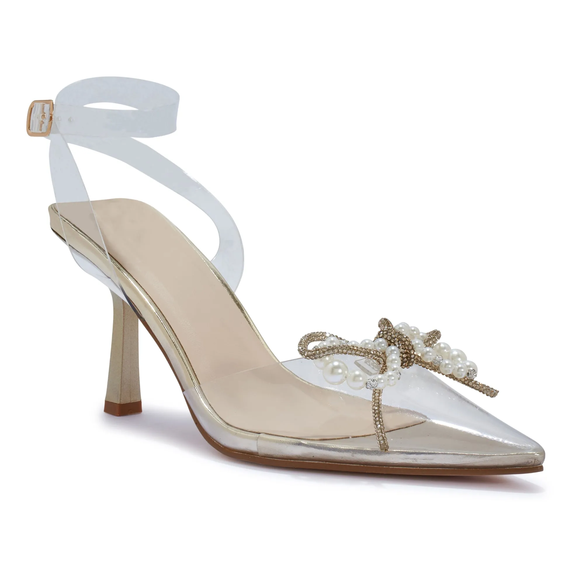 SALADO17 – SALADO17 PERSEPEX BOW DETAIL POINTY TOE