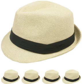 sun straw fedora hat Case of 72