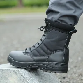 Tactical Boots Men Special Force Desert Combat Boots Outdoor Hiking Ankle Shoes Work Safety Boots