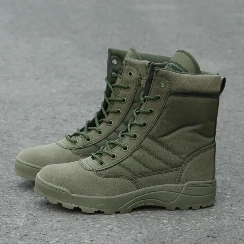 Tactical Boots Men Special Force Desert Combat Boots Outdoor Hiking Ankle Shoes Work Safety Boots