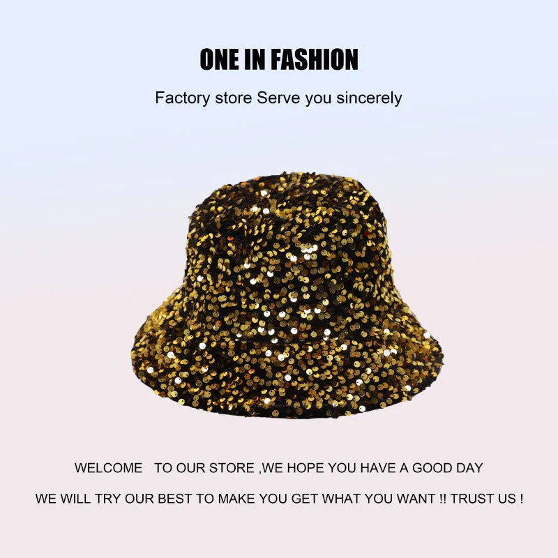 Wholesale Colorful Sequin Fisherman Hats