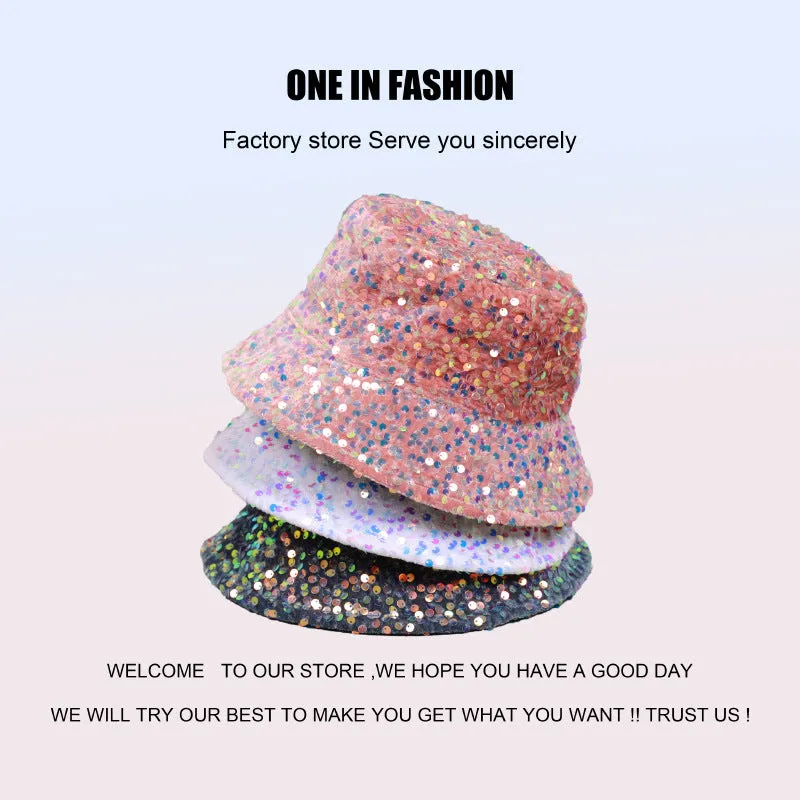 Wholesale Colorful Sequin Fisherman Hats