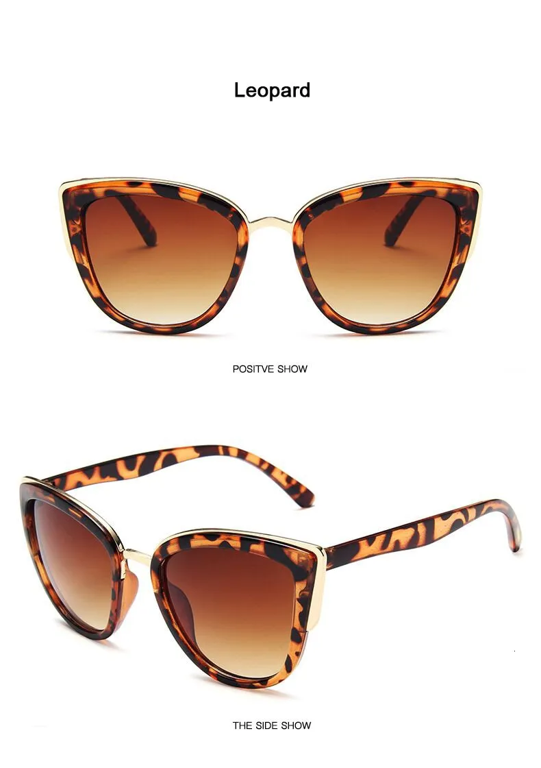 Women's Cat Eye Retro Driving Round Metal Frame Sunglasses