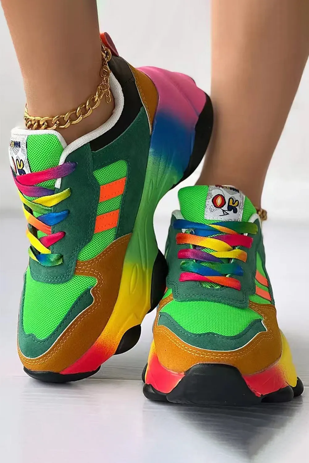 Women’s Sneakers Shoes LGBT Rainbow Gay Pride Running Shoes